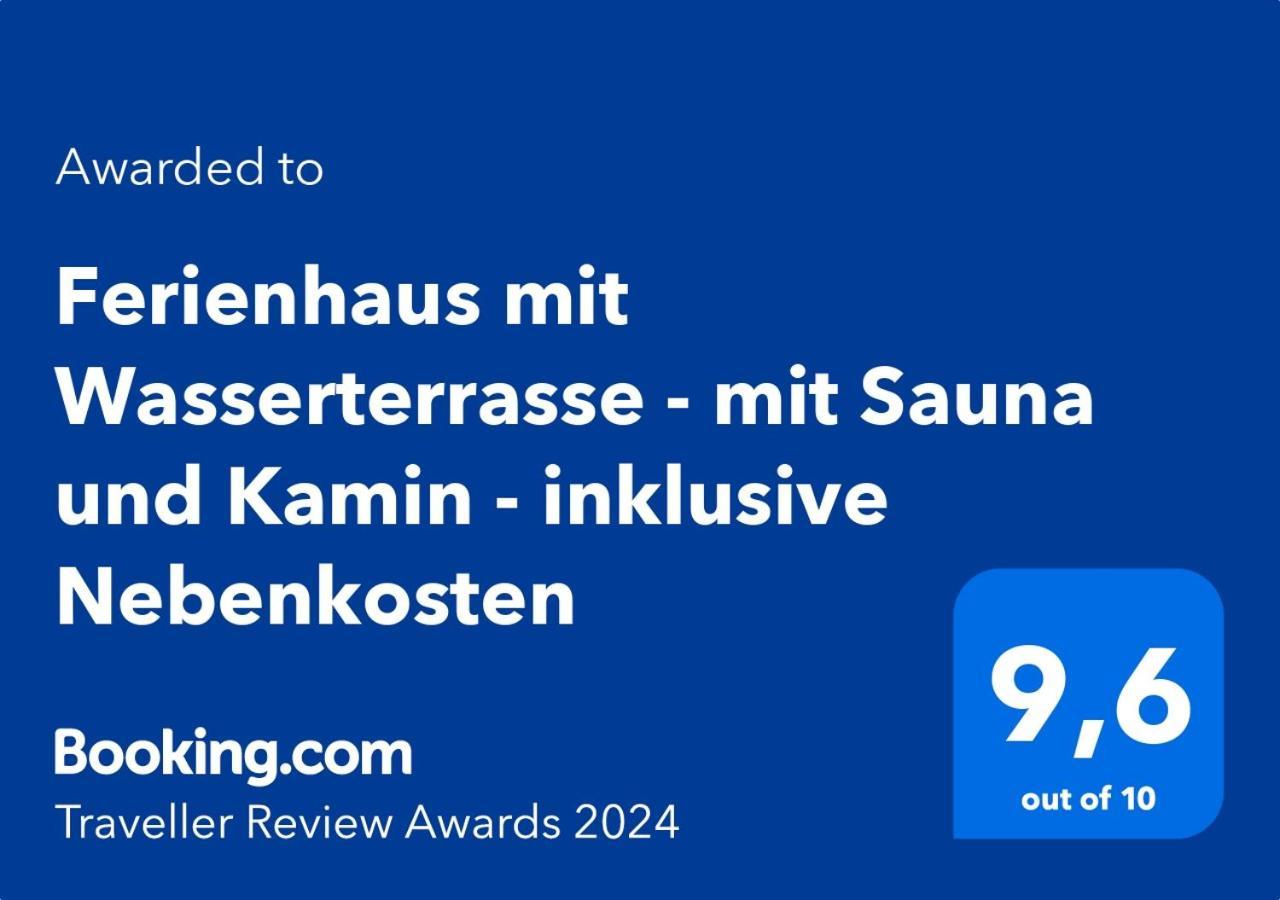 Ferienhaus Mit Wasserterrasse - Mit Sauna Und Kamin - Inklusive Nebenkosten Wendisch Rietz Exteriér fotografie